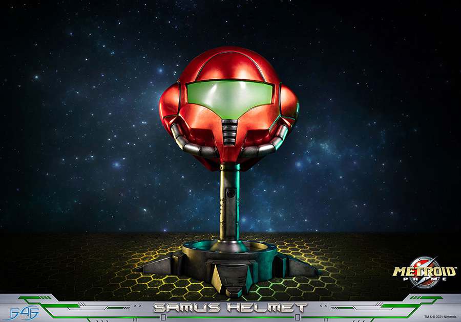 Exceptionnel : Casque Samus Aran Metroid Prime 49 cm !!