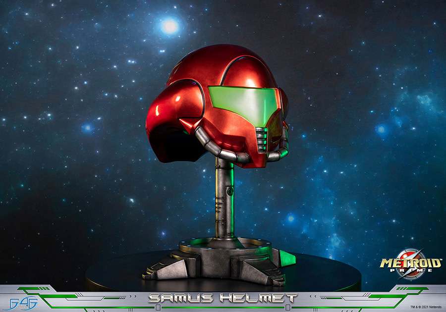 Exceptionnel : Casque Samus Aran Metroid Prime 49 cm !!